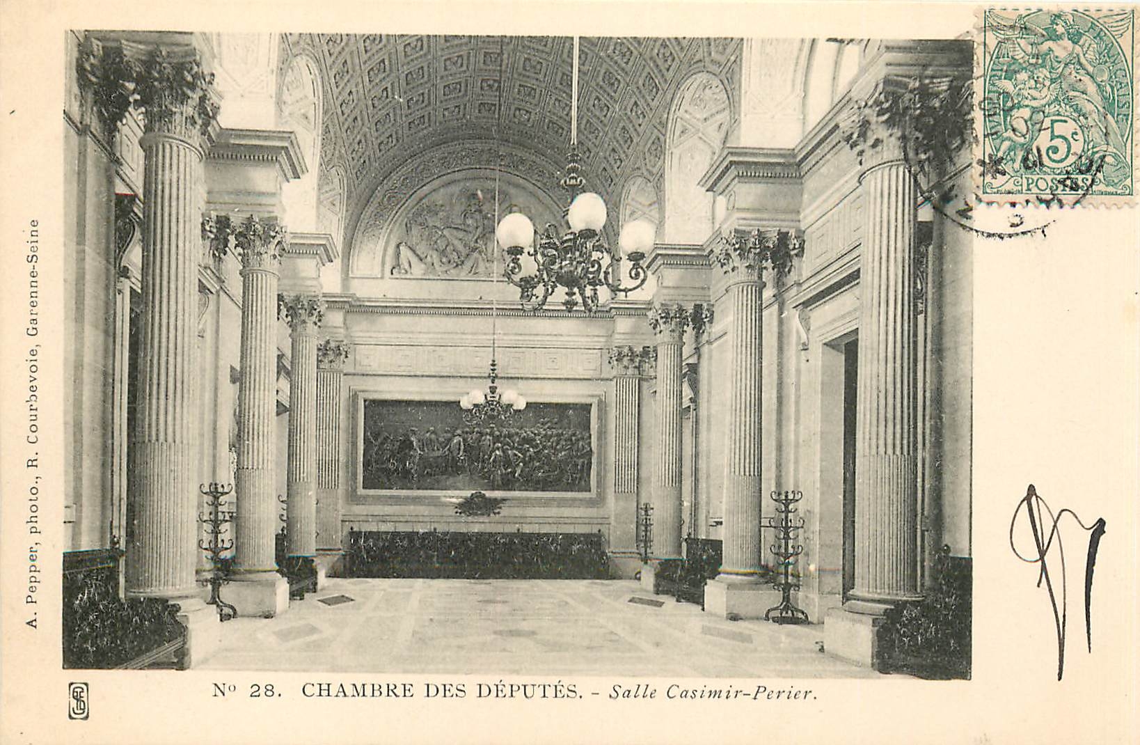 CPA Chambre des Deputes Salle Casimir Perier 