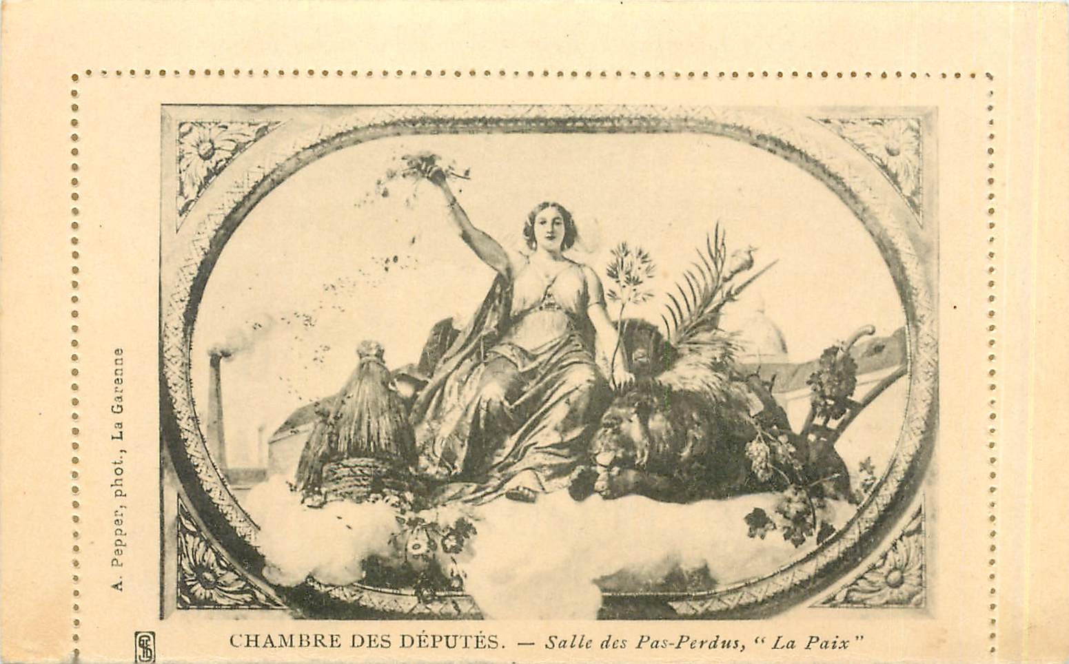 CPA Chambre des Deputes Salle des Pas Perdus La Paix 