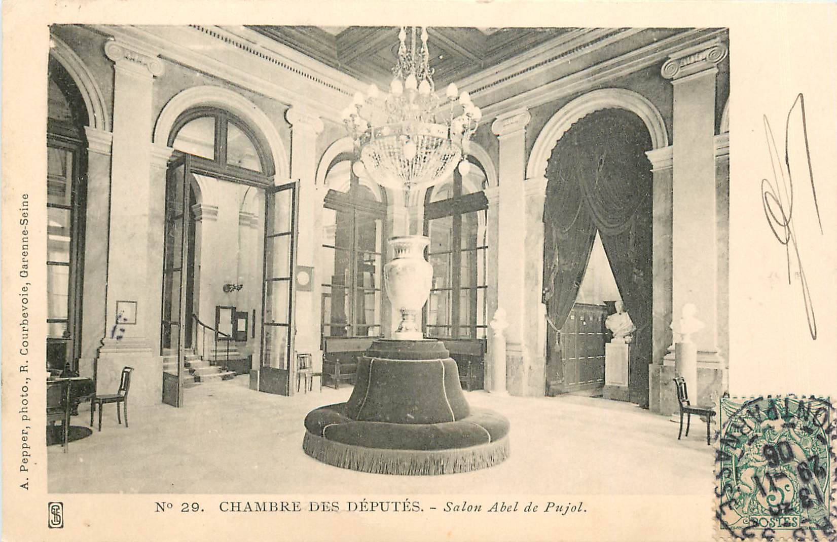 CPA Chambre des Deputes Salon Abel de Pujol 