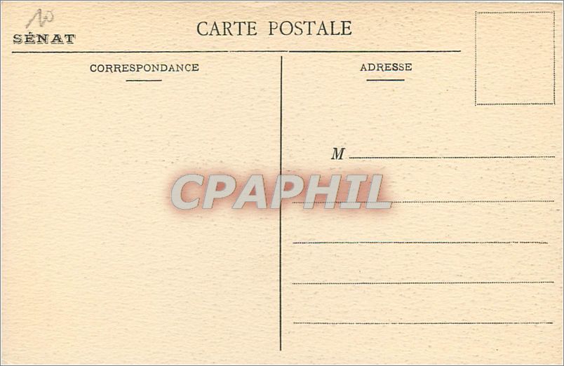 CPA Luxembourg Salle d'attente du public au premier etage dite Salle Jeanne Hachette  — Rückseite