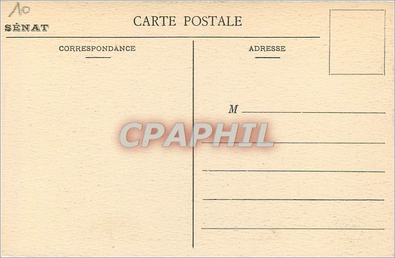 CPA Luxembourg Jardin La Fontaine de la Rue du Regard  — Rückseite