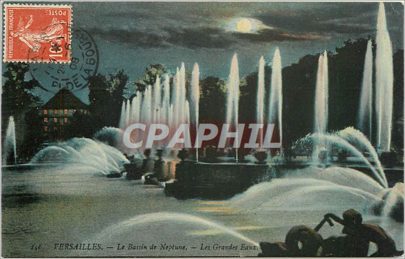 Versailles — Le Bassin de Neptune — Les Grandes Eaux — CPM n°156