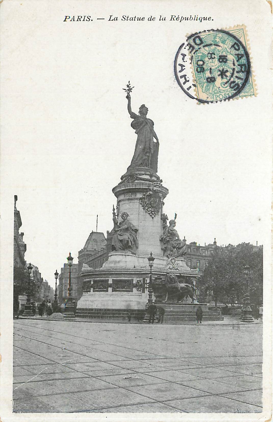 Paris — La Statue de la République — Éditeur non identifié