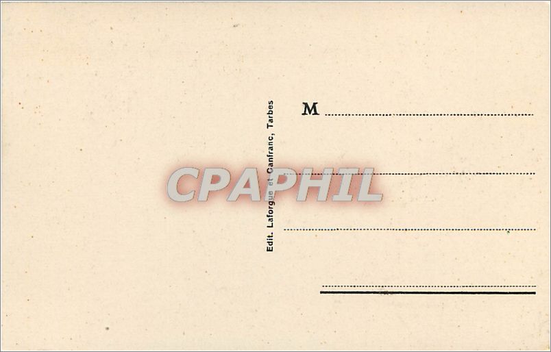 CPA Tarbes Jardin Massey et Chaine des Pyrenees  — Rückseite