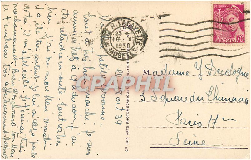 CPA Metz Coin pittoresque de la Moselle  — Rückseite