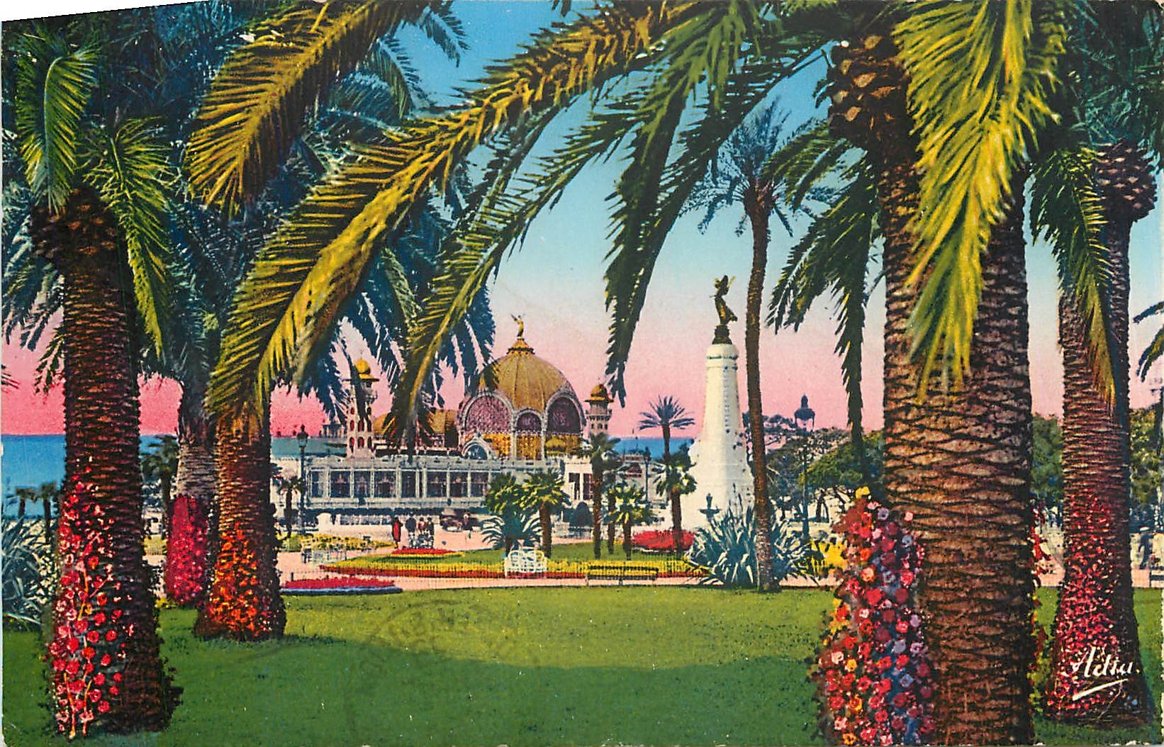 CPA Nice Le Jardin Albert Ses Palmiers 