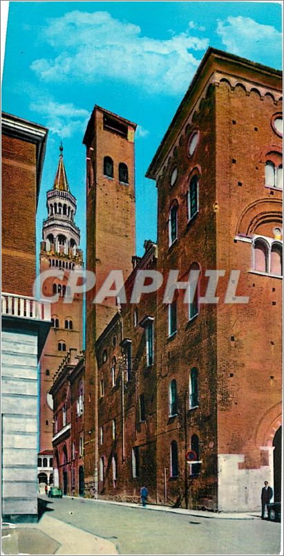 CPA Cremona Le Palais Communal et le clocher Torrazzo 