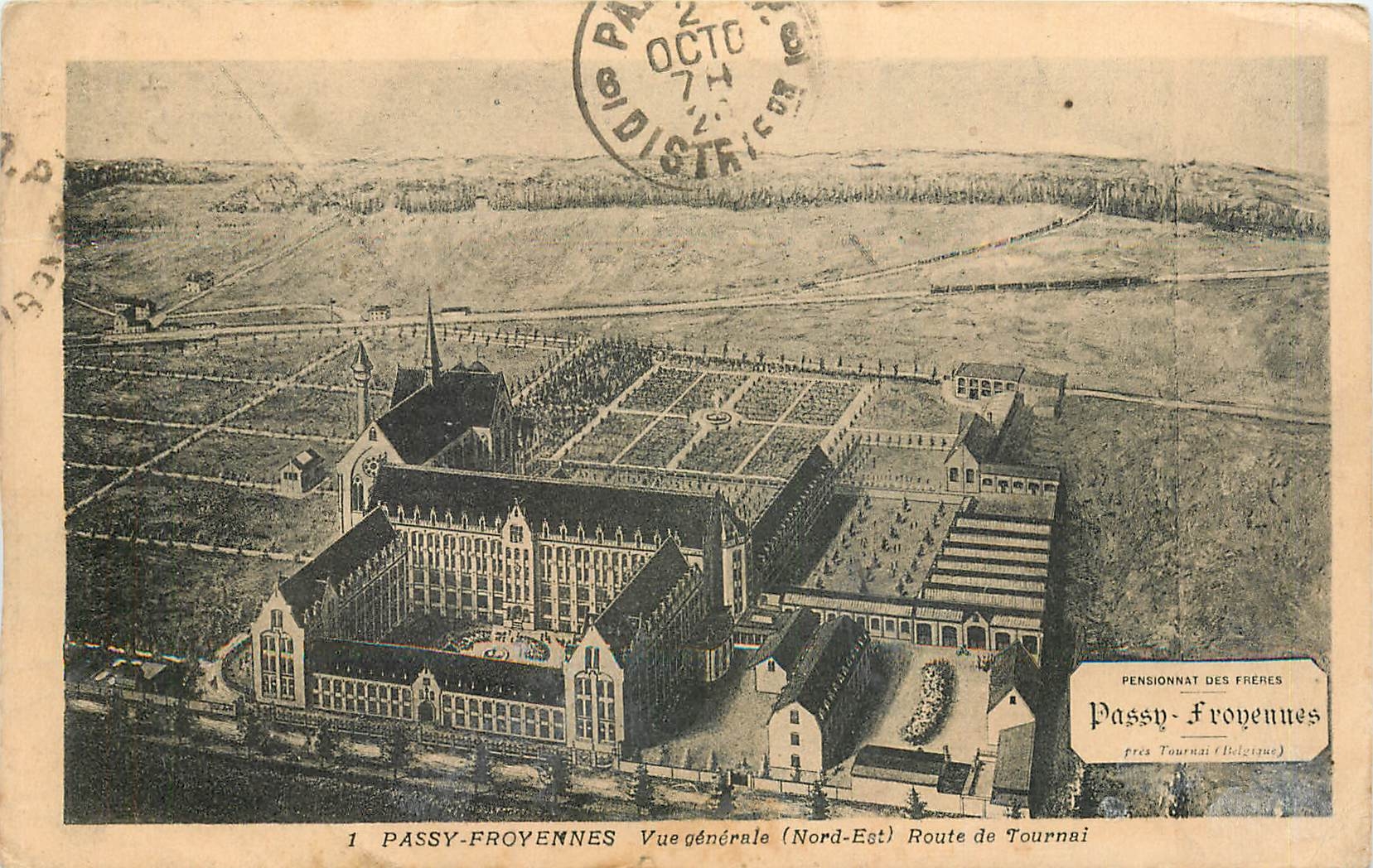 CPA Passy Froyennes Vue generale Route de Tournai 
