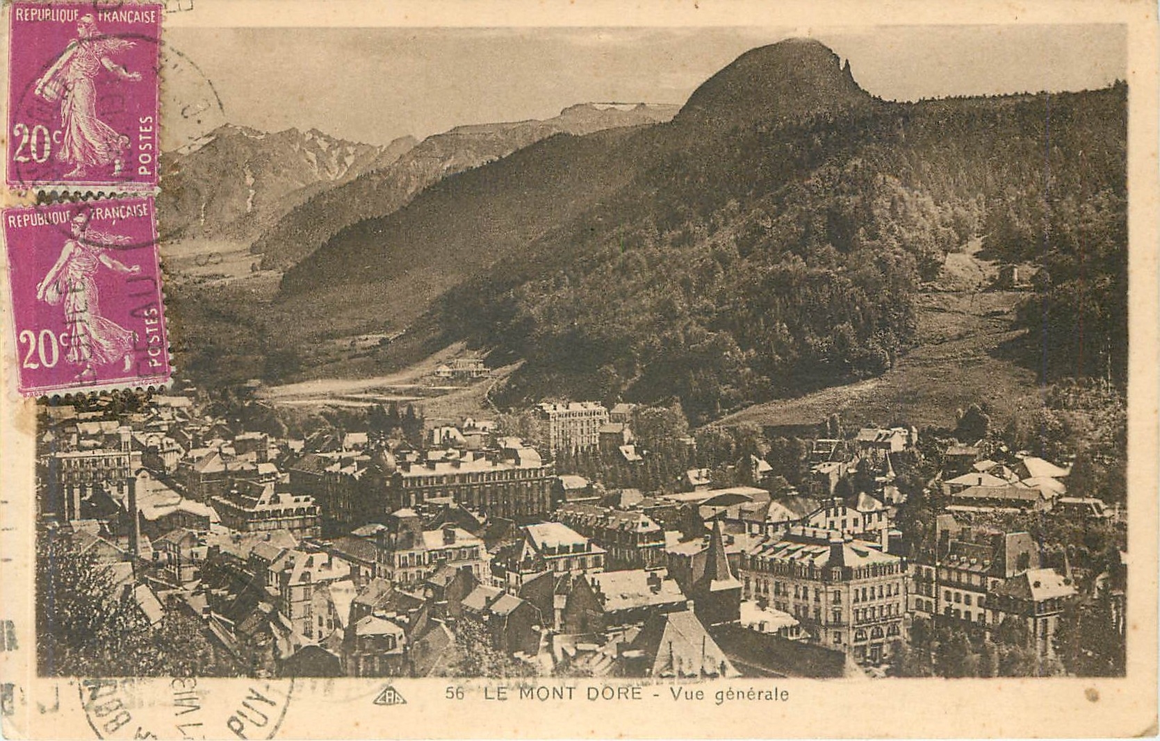 CPA Le Mont Dore Vue generale 