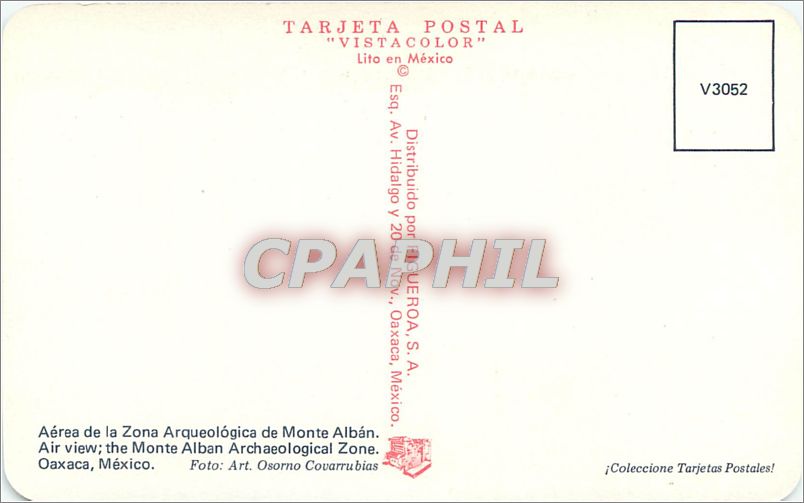 CPM Aerea de la Zona Arquelogica de Monte Alban  — Rückseite