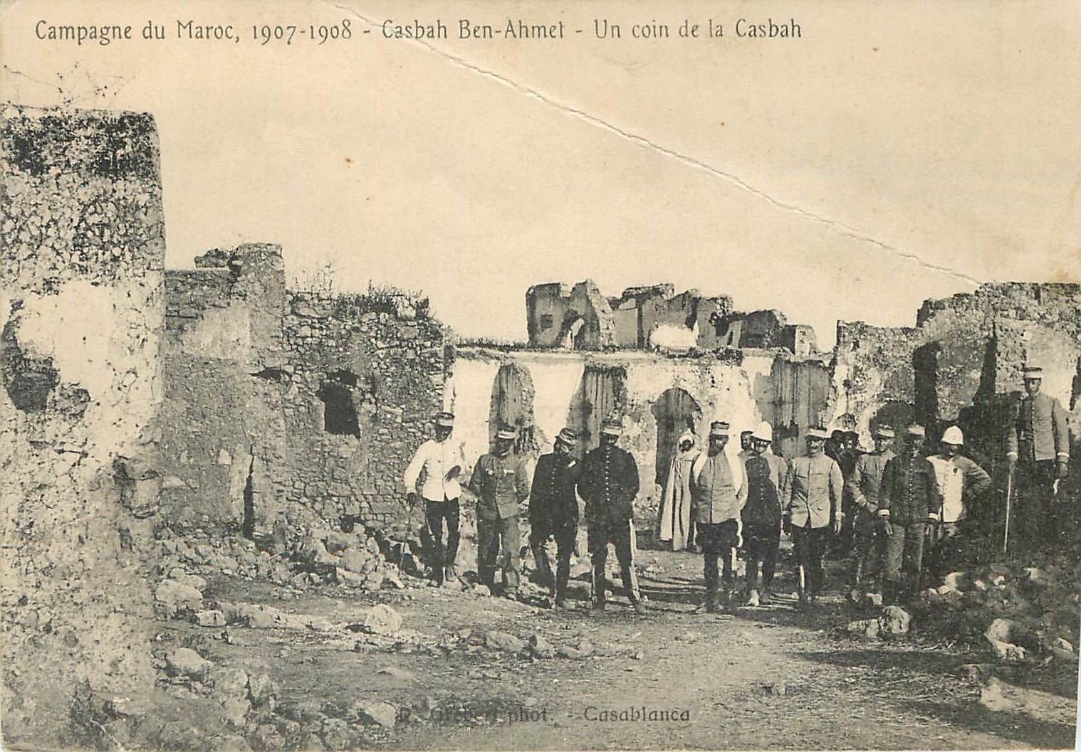 CPA Campagne du Maroc Casbah Ben Ahmet Un coin de la Casbah 