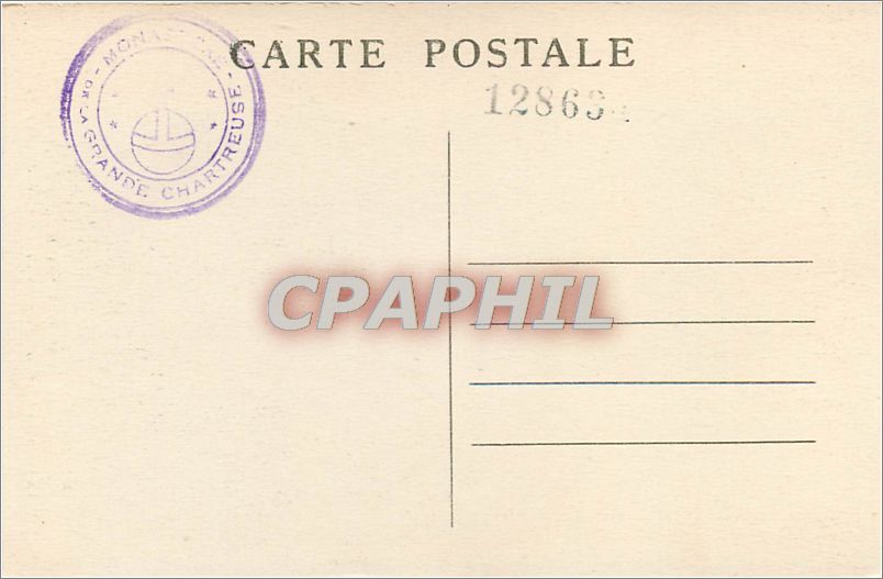 La Chapelle Saint-Bruno, près de la Grande-Chartreuse — Dauphiné — CI.A.V. n°52 — Rückseite