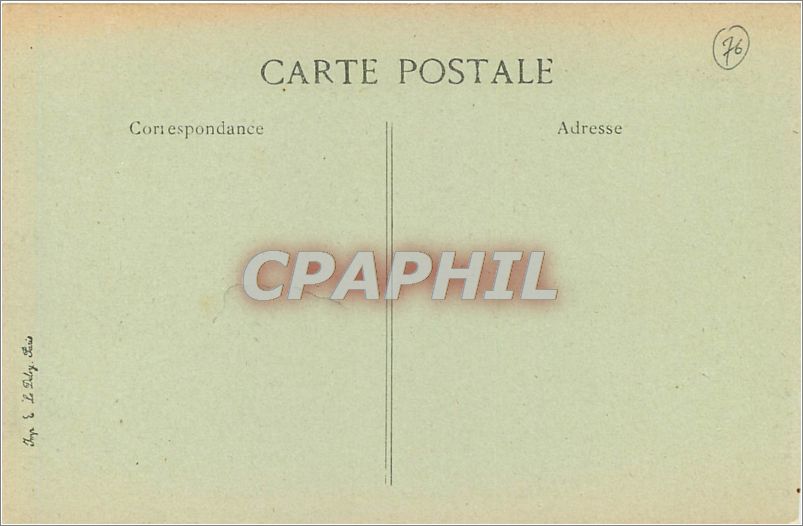 CPA Le Havre L'Hotel de Ville  — Verso