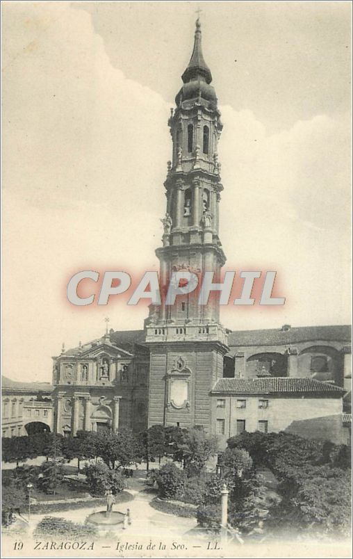 CPA Zaragoza Iglesia de la Seo 
