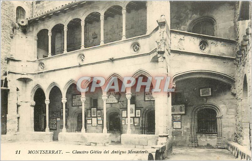 CPA Montserrat Claustro Gotico del Antiguo Monasterio 