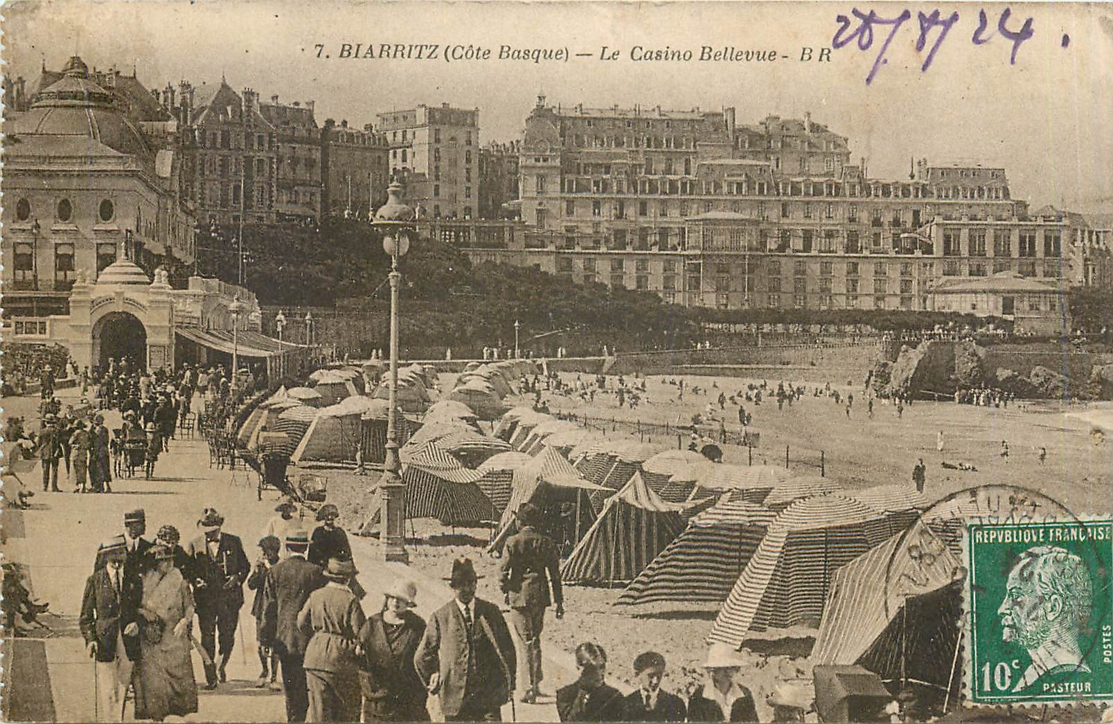 CPA Biarritz Cote Basque Le Casino Bellevue 