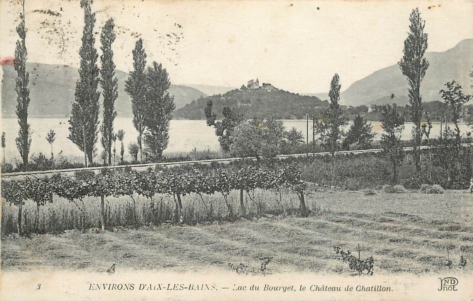CPA Environs d'Aix les Bains Lac du Bourget le Chateau de Chatillon 