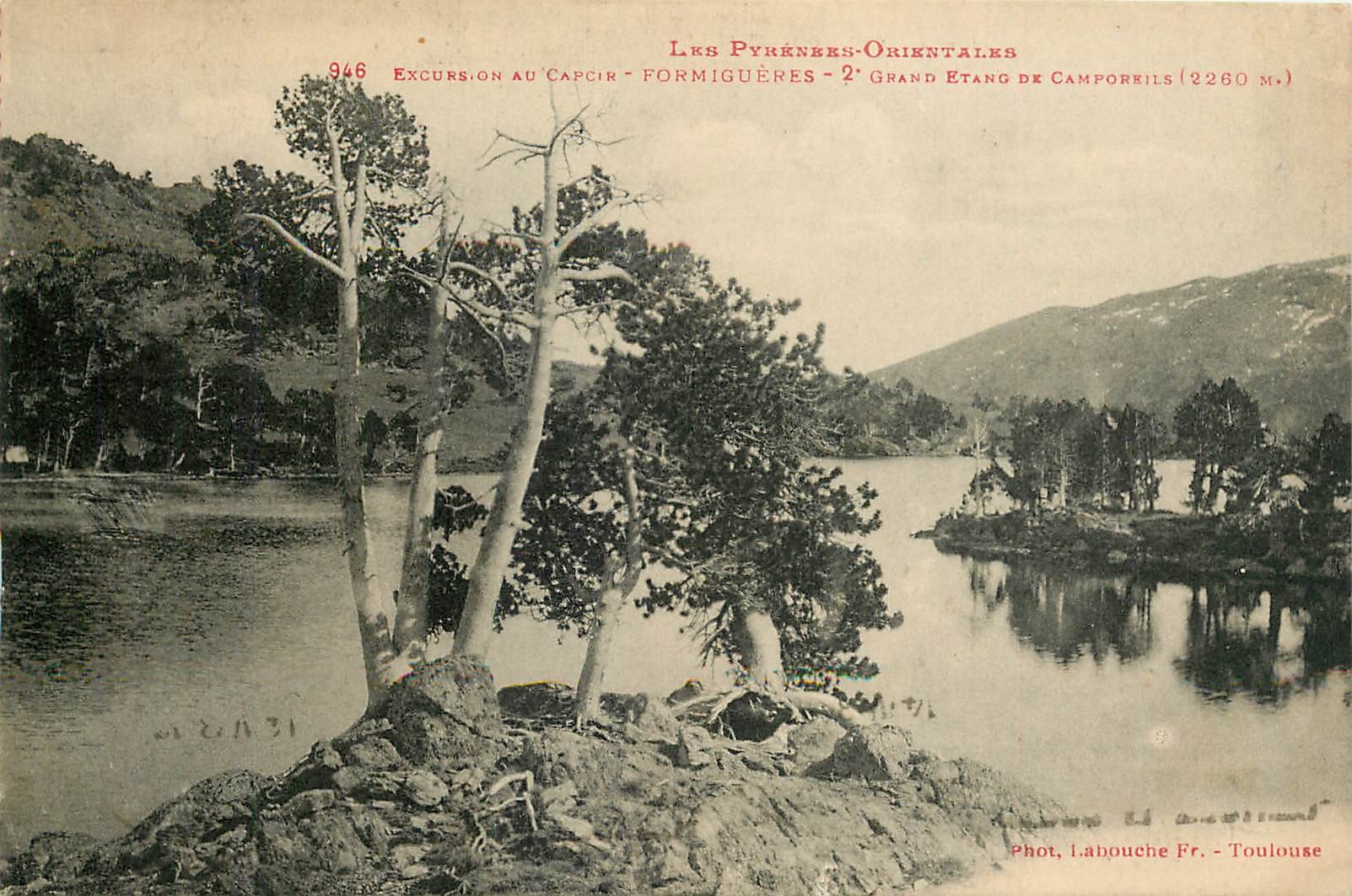 CPA Les Pyrenees Orientales Excursion au Capcie Formigueres Grand Etang de Camporrils 