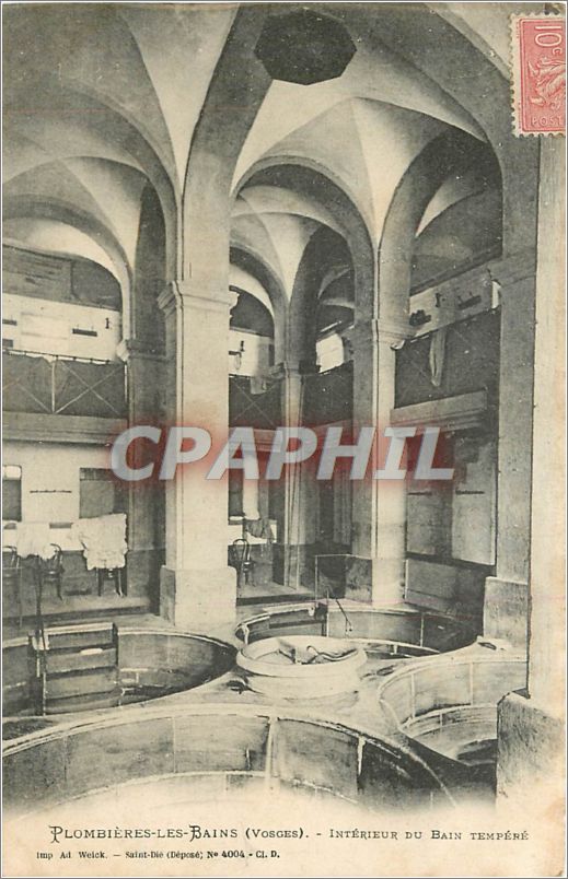 CPA Plombieres les Bains Vosges Interieur du Bain Tempere 