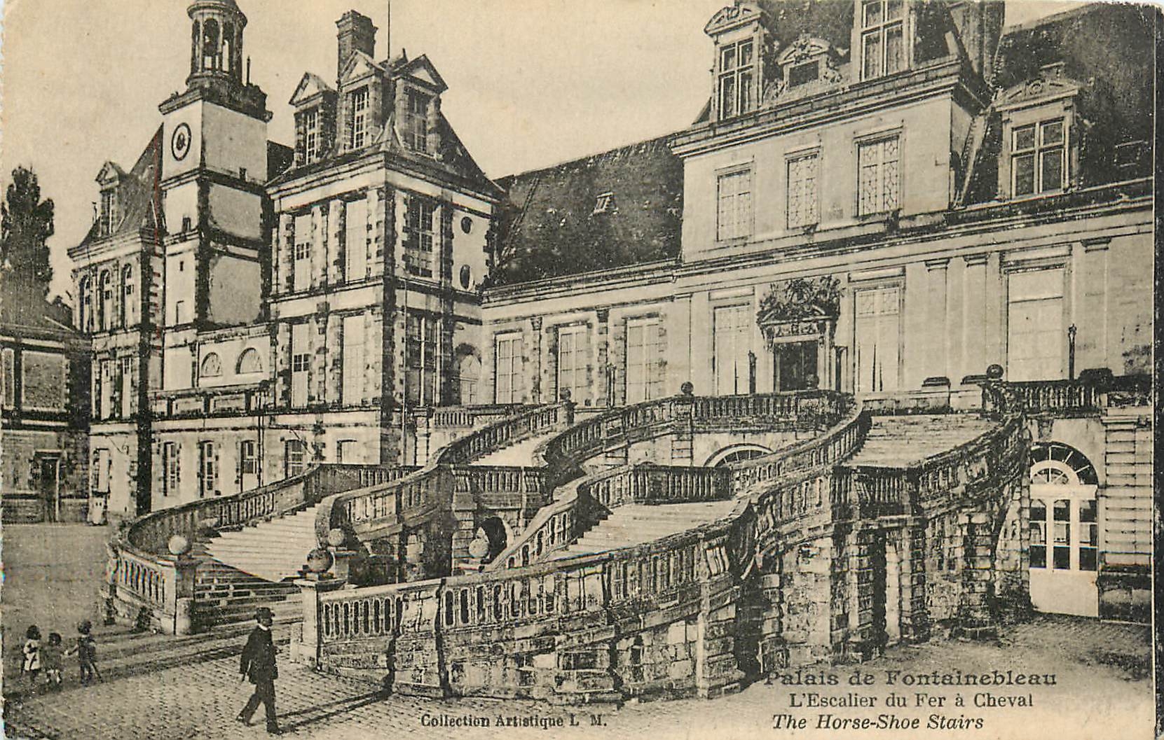 Palazzo di Fontainebleau — La scala del cavallo — Collezione Artistica L. M.