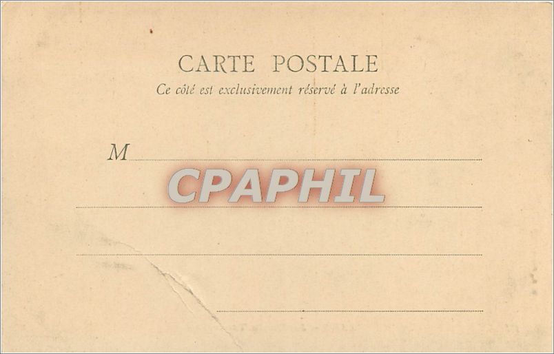 CPA Paris Jardin du Trocadero  — Verso