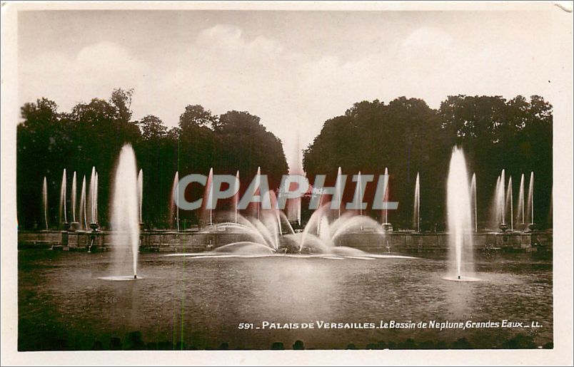 CPA Palais de Versailles Le Bassin de Neptune Grandes Eaux 