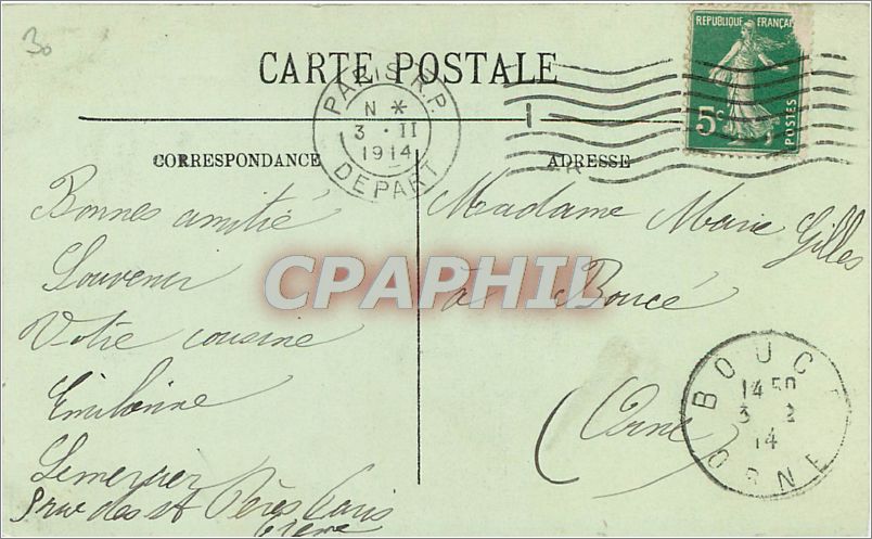 CPA Paris La Tour Saint Jacques  — Verso