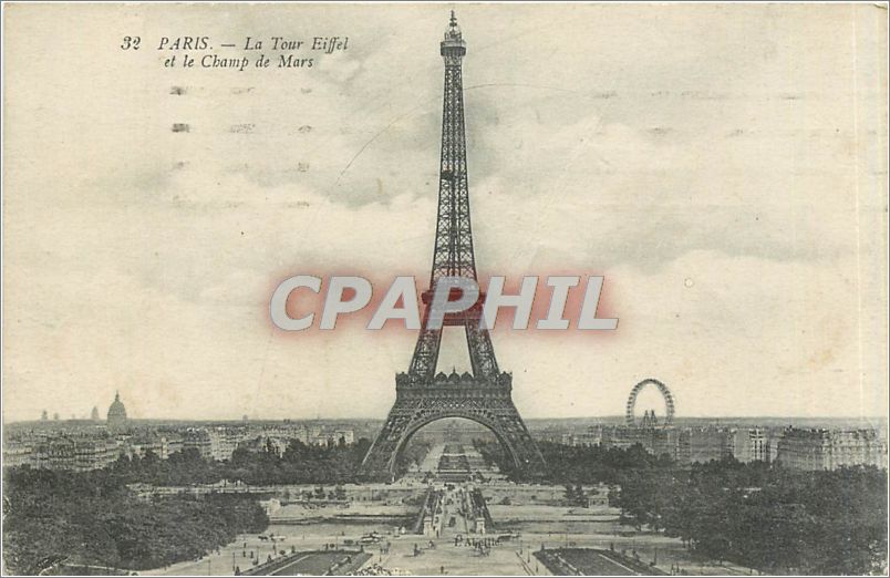 CPA Paris La Tour Eiffel et le Champ de Mars 
