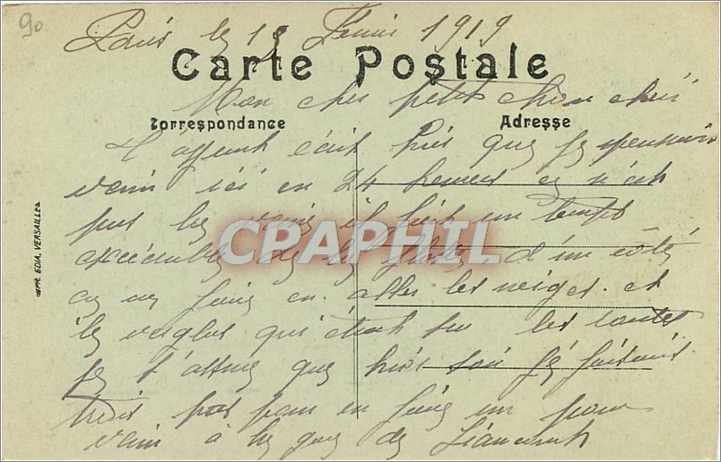 CPA Paris Gare Saint Lazare et rue de Rome  — Rückseite