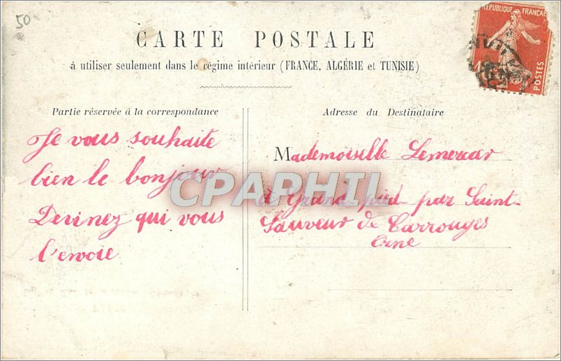 CPA Paris Eglise Saint Germain l'Auxerrois  — Verso