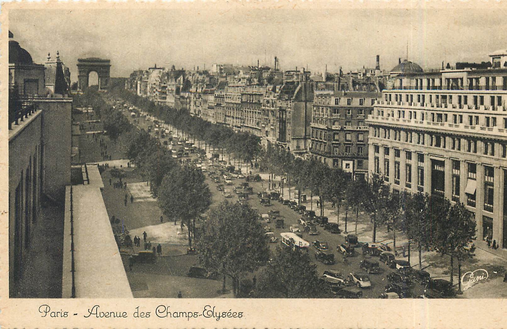 CPA Paris Avenue des Champs Elysees 