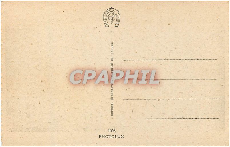 CPA Paris Perspective sur la Cote  — Verso