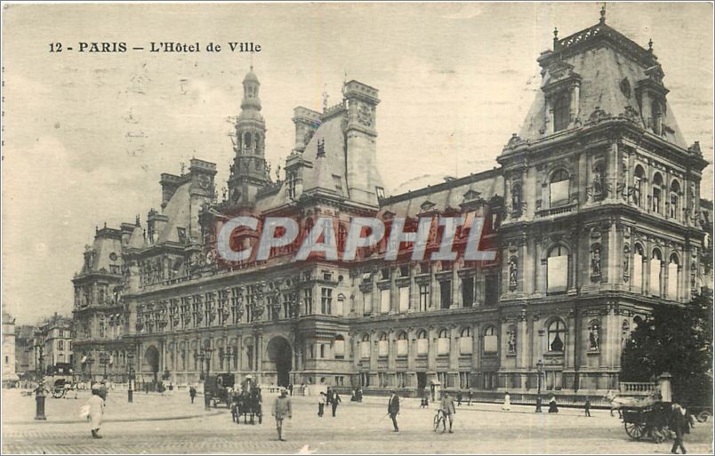 CPA Paris L'Hotel de Ville 
