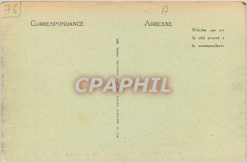 CPA Le Treport Vue Generale prise des Falaises  — Rückseite