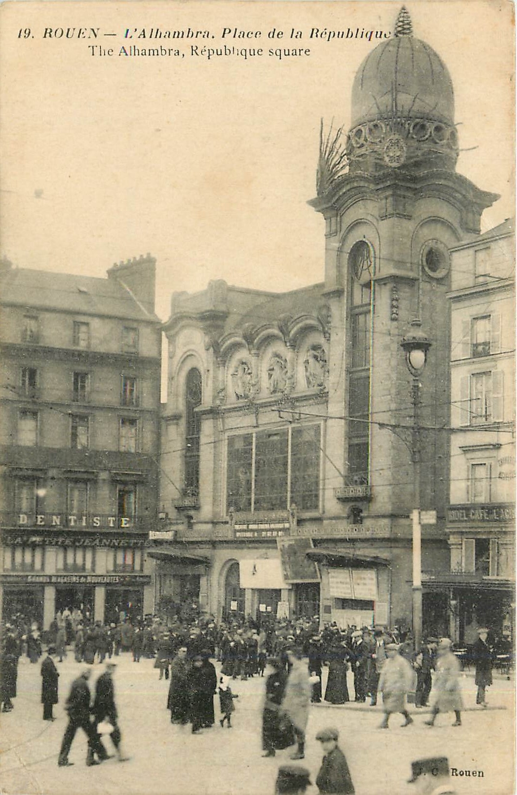 CPA Rouen L'Alhambra Place de la Republique 