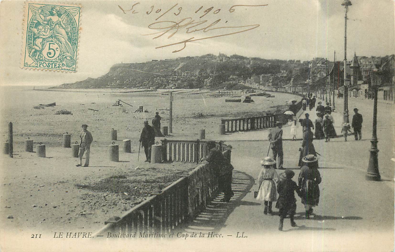 CPA Le Havre Boulevard Maritime et Cap de la Heve 