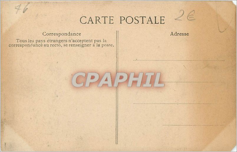 CPA Le Havre Quai d'Orleans et Bassin du Commerce Bateaux Tramway — Rückseite