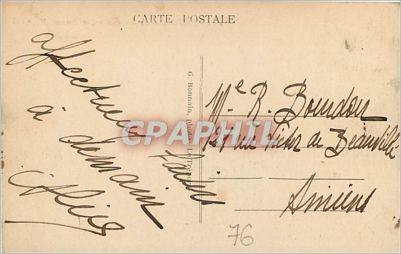 CPA Le Treport Le Musoir et le Quai Francois  — Rückseite