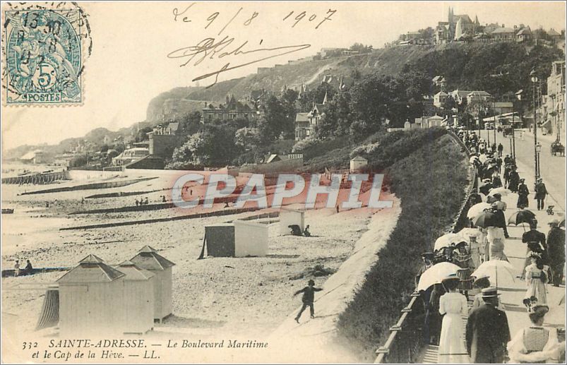 CPA Sainte Adresse Le Boulevard Maritime et le Cap de la Havre 