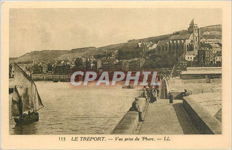CPA Le Treport Vue prise du Phare 