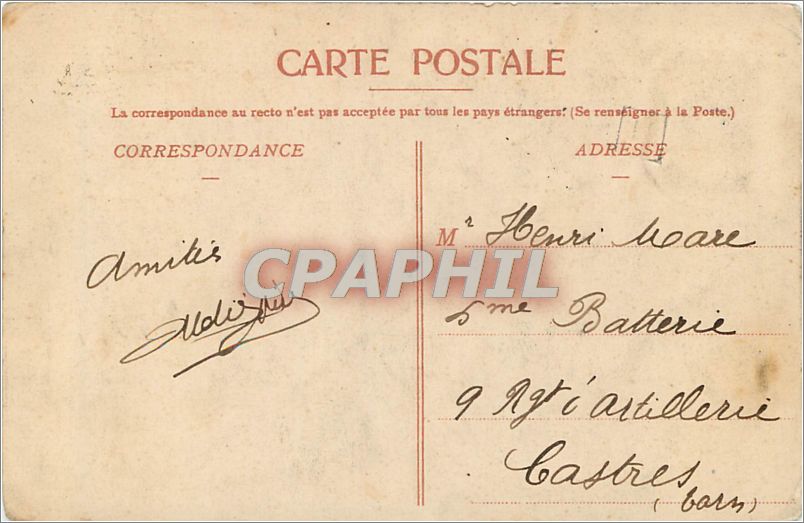 CPA Lille Porte de Paris Vue du cote du Boulevard Papin  — Verso