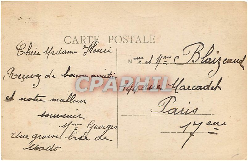 Le Touquet-Paris-Plage — Le Boulevard de la mer — La digue - Promenade — Phot. Combier Maccon — Rückseite