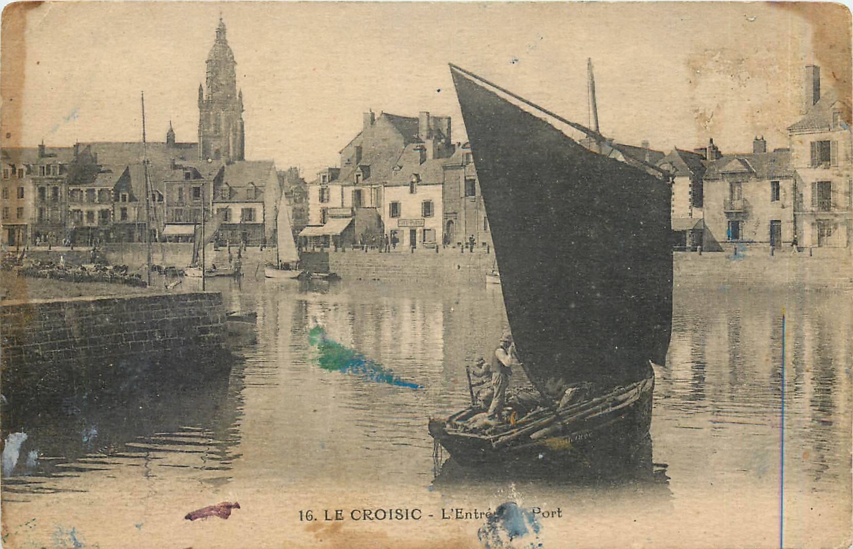 CPA Le Croisic L'Entree du Port  Bateau