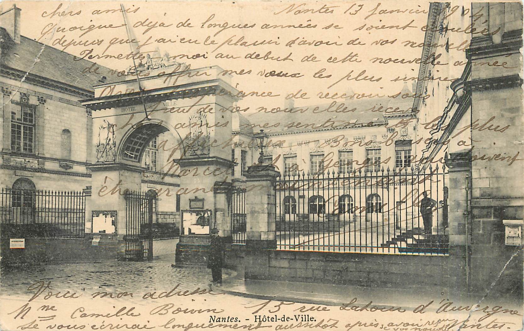 CPA Nantes Hotel de Ville 