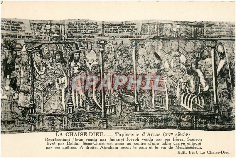 CPA La Chaise Dieu Tapiserrie d'Arras Jesus vendu par Judas et Joseph vendu par ses freres
