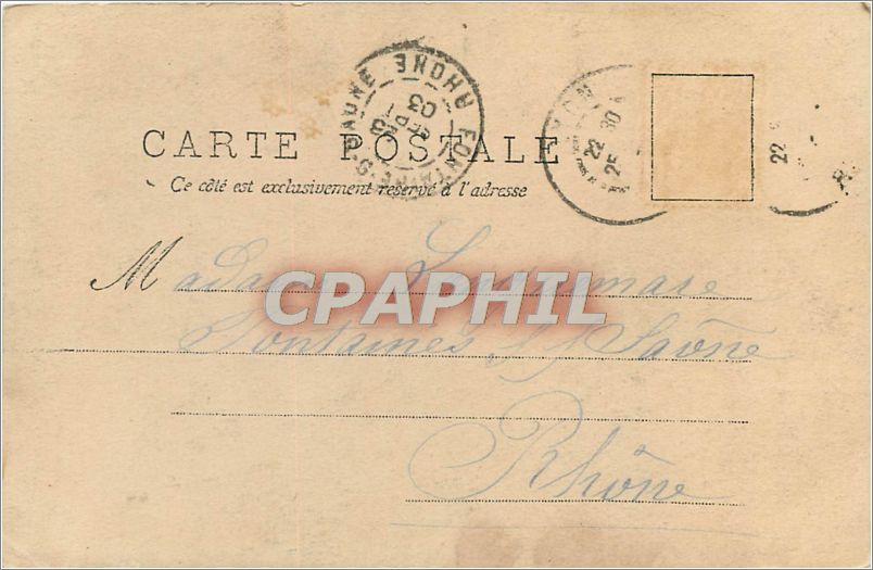 CPA Voyez mon poing Enfant — Rückseite
