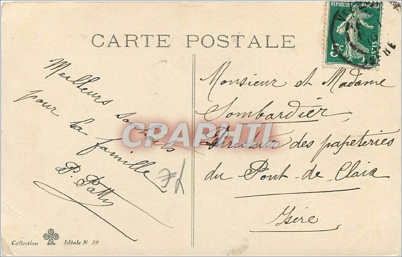 CPA Bonne Heurese Annee Enfant — Verso
