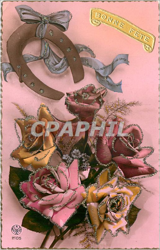 CPA Bonne Fete Fleurs