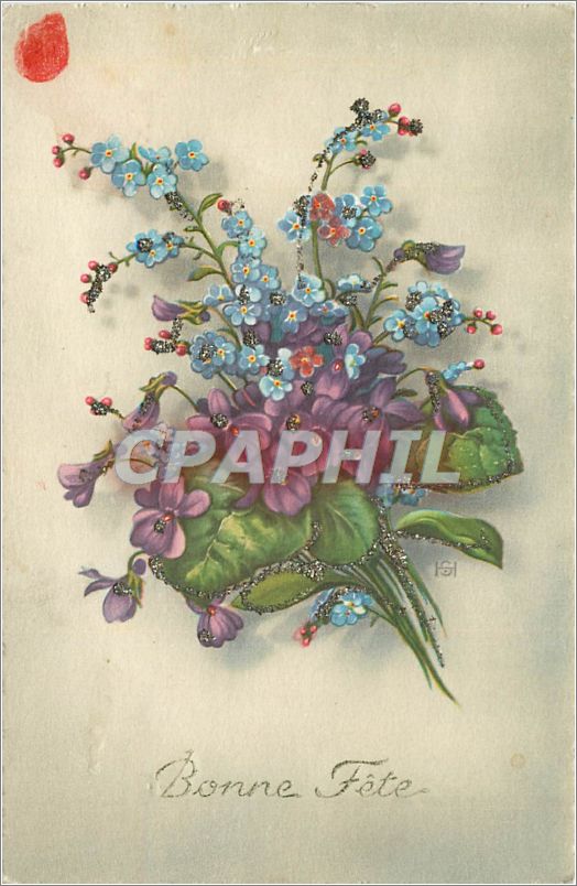 CPA Bonne Fete Fleurs