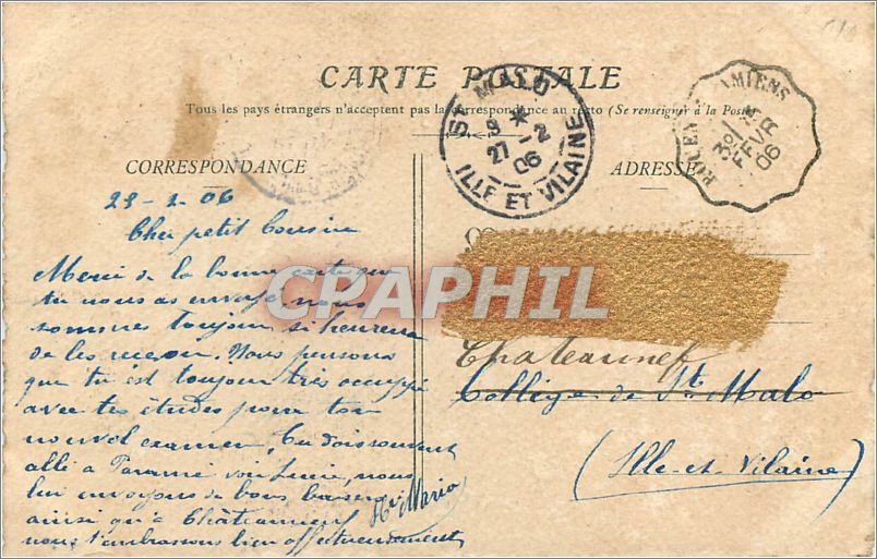Femmes des environs de Bayeux — Anciens costumes et coutumes normands — Collection E. Pasquis, photographe, Laigle (Orne) - N° 550 — Rückseite